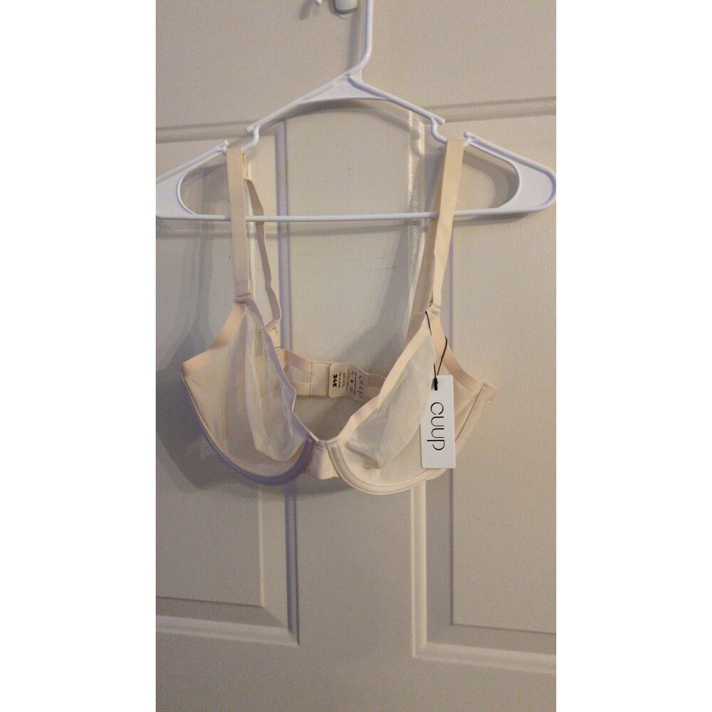 CUUP Sheer Unlined Underwire Bra in Nude